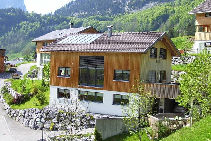 Hütte für 5 Personen, mit Garten und Terrasse in Au
