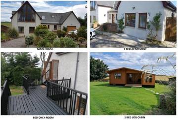 Maison d’hôte pour 2 personnes, avec jardin et vue dans Highlands