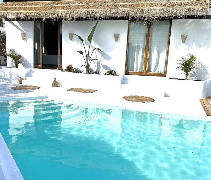 Casa de vacaciones para 5 personas, con piscina además de jardín y terraza en Firgas