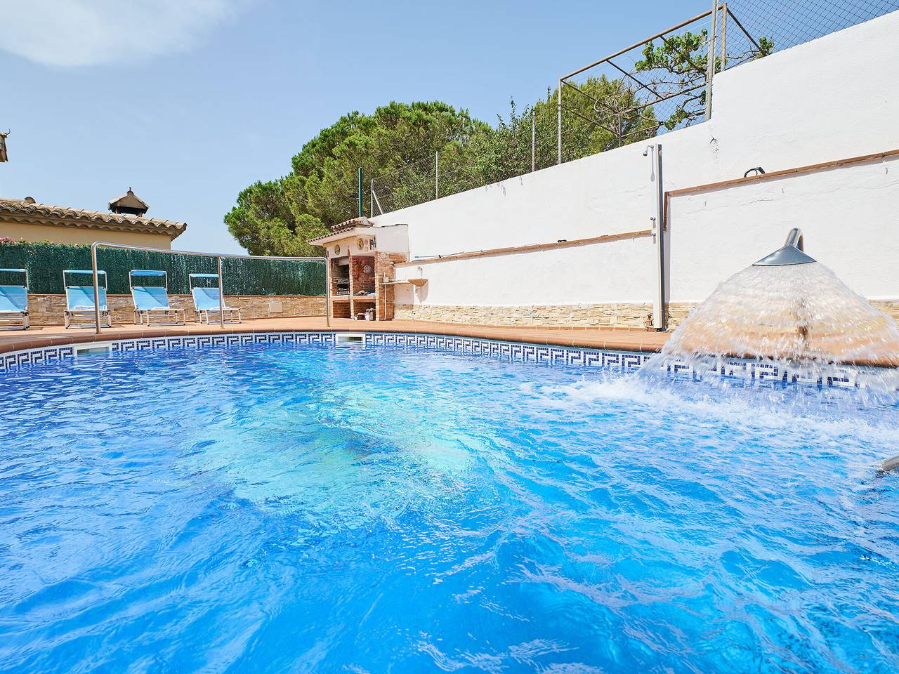 Spacious house with private pool and air conditioning in Blanes in Blanes, Costa Brava