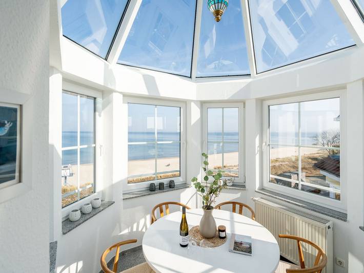 Ferienwohnung für 4 Personen, mit Seeblick und Balkon, kinderfreundlich in Bansin