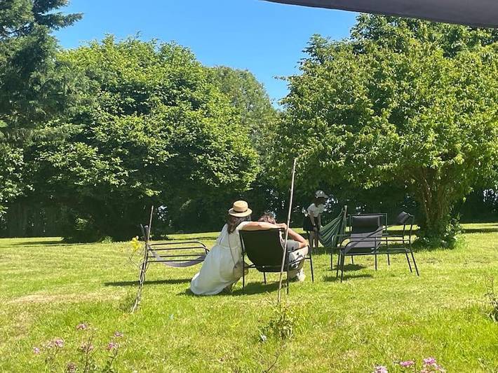 Location de vacances pour 14 personnes, avec bassin pour enfant et jardin ainsi que vue et piscine, animaux acceptés à Foulognes