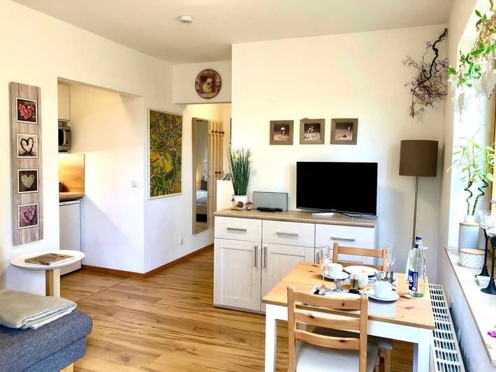 Ferienwohnung für 3 Personen, mit Terrasse und Garten in Worpswede
