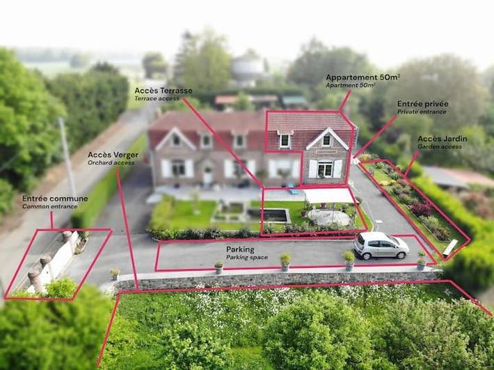 Gîte pour 4 personnes, avec jardin et vue, adapté aux familles dans Bugnicourt