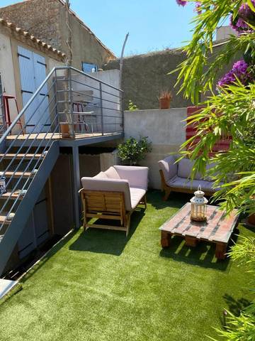 Gîte pour 4 personnes, avec jardin et vue dans Tour Barberousse Chateau De Gruissan