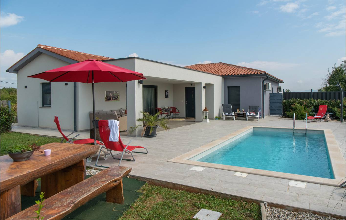 Ferienhaus für 6 Personen mit Terrasse in Barban, Südküste Istrien