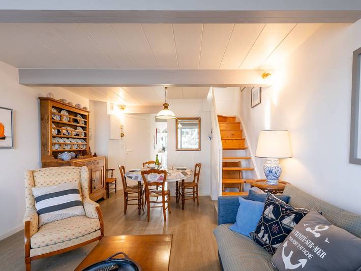 Ganze Wohnung, La Trinité-sur-Mer, 3-Zimmer-Maisonette, 4 Pers, Balkon, Parkplatz, strandnah in La Trinité-sur-Mer, Côte des Mégalithes