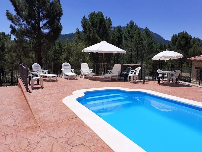 Casa rural con piscina para 10 personas, con piscina además de vistas y jardín, Se admiten mascotas en Riópar - 4