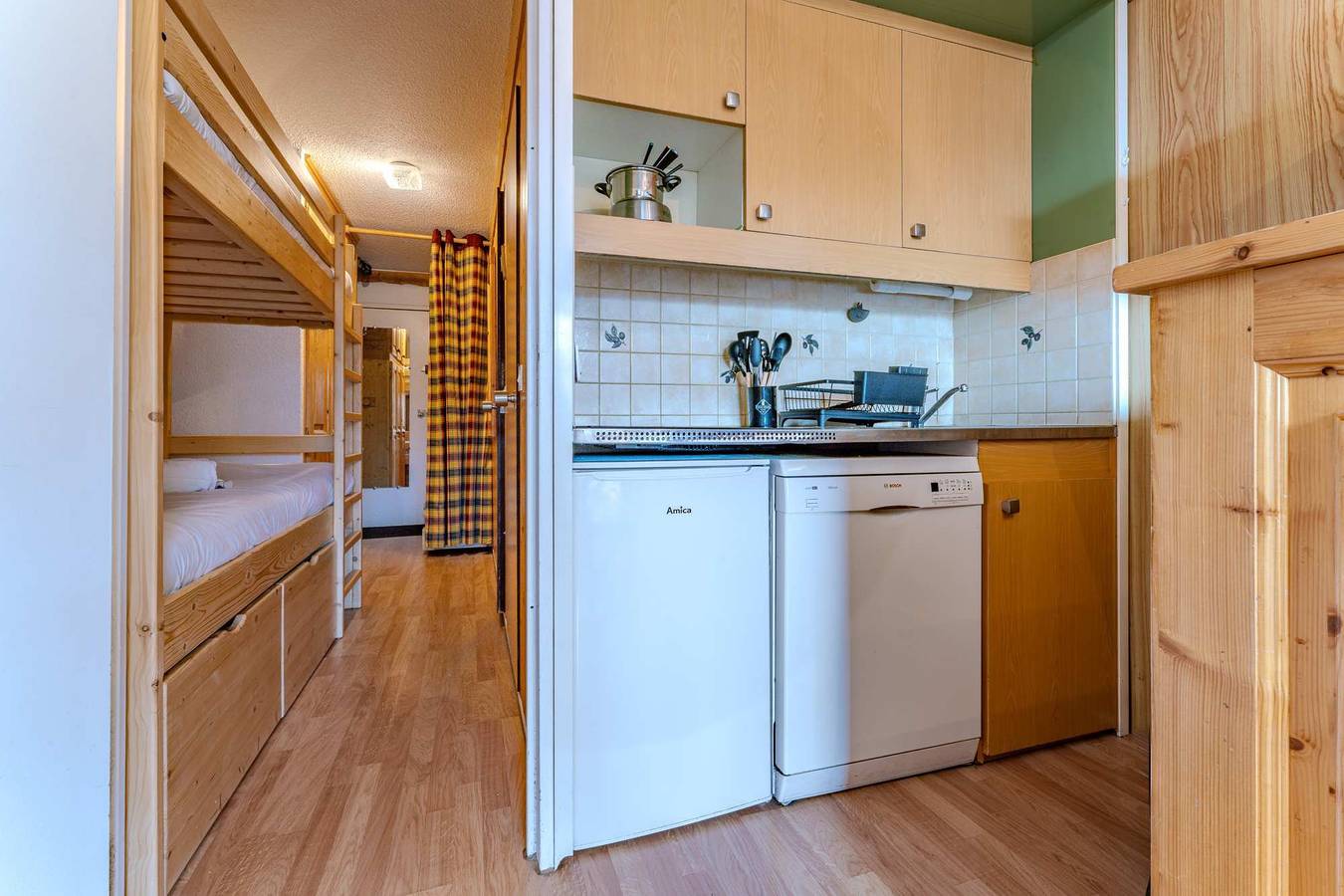 Appartement entier, Appartement de vacances pour 6 personnes avec balcon/terrasse in Val Thorens, Les Trois Vallées