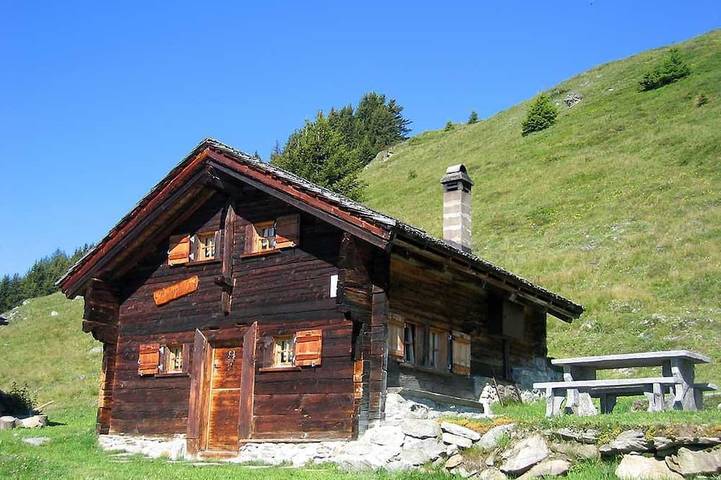 Hütte für 4 Personen, mit Balkon in Fiesch