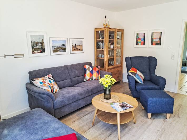 Ferienwohnung für 3 Personen, mit Terrasse und Garten in Warwerort