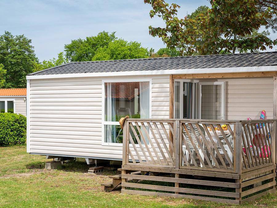 Camping Le Soleil des Landes - Mobilhome 6 personas - Confort | 2 Dormitorios | 4/6 Pers. | Terraza individual | Aire acondicionado in Lit-et-Mixe, Côte d’Argent