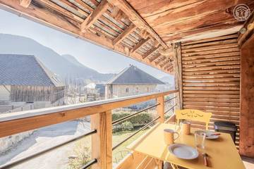 Gîte pour 4 personnes, avec balcon à Bellecombe-en-Bauges