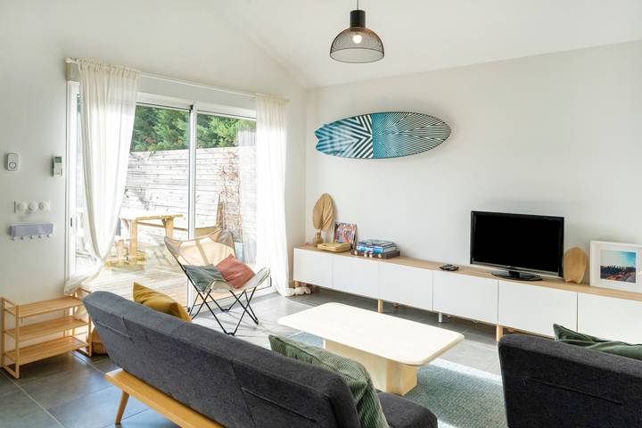 Évasion à Tarnos – Maison moderne, climatisée et proche de l’océan ! in Tarnos, Côte d’Argent