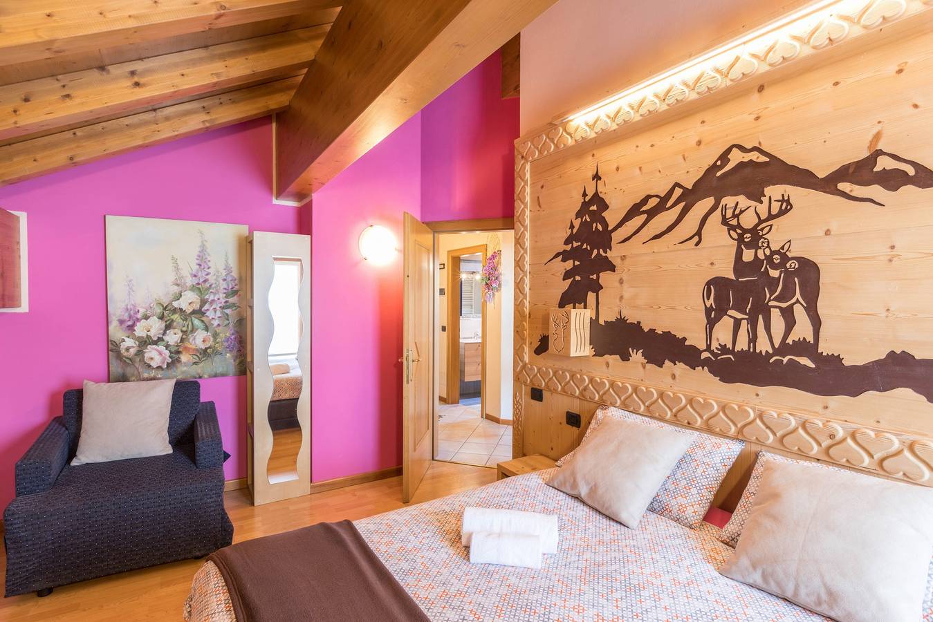 Ganze Wohnung, Casa Azzurra mit Bergblick, Wlan, Balkon und Garten in Livigno (Stadt), Livigno