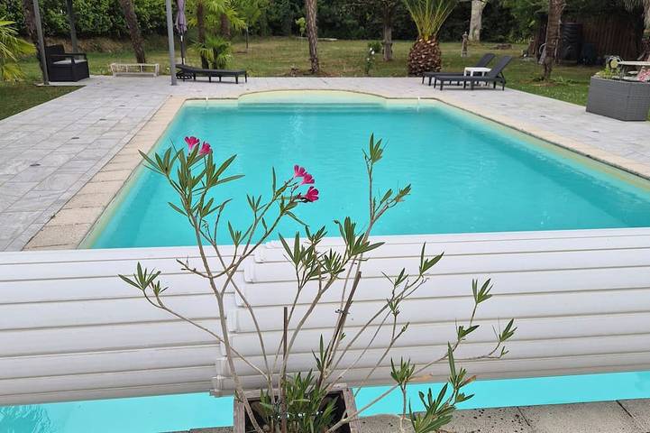 Maison de vacances pour 5 personnes, avec Terrasse ainsi que Jardin et Piscine