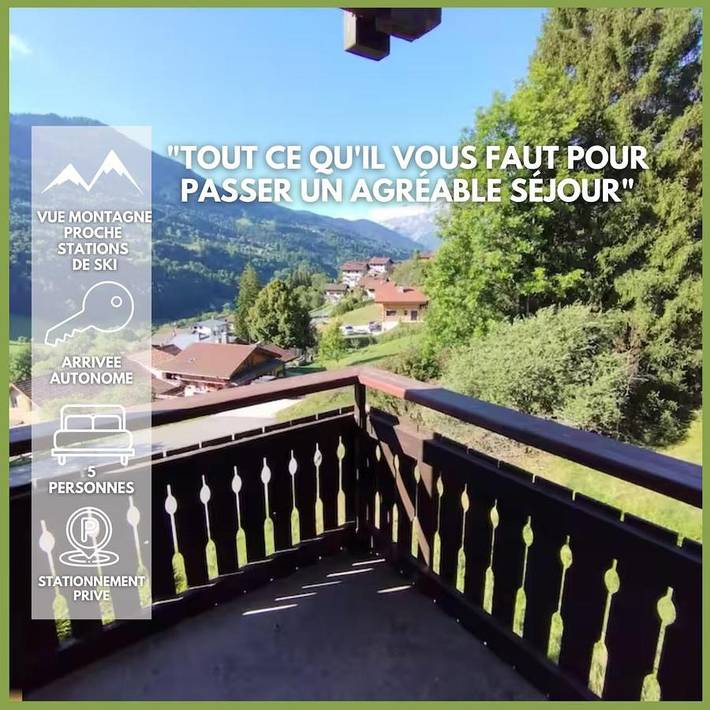 Appartement de vacances pour 5 personnes, avec balcon et vue