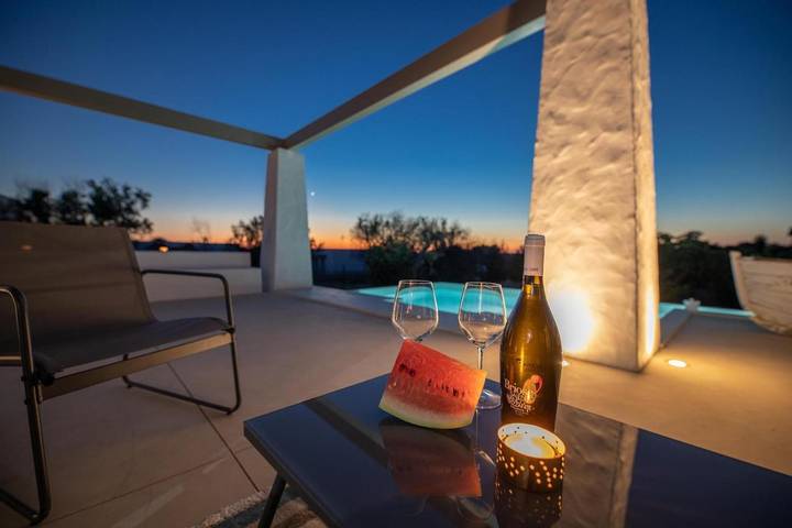 Villa per 7 persone, con giardino e piscina in Racale