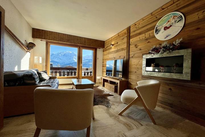 Location de vacances pour 6 personnes, avec Balcon à Combloux