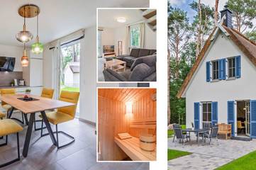 Ferienhaus für 6 Personen, mit Seeblick und Garten sowie Sauna in Zirchow