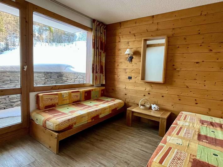 Ganzes Studio, Teilbares Studio für 4 Pers, nahe Pisten, Balkon, TV, voll ausgestattet in Valmorel, Les Avanchers-Valmorel
