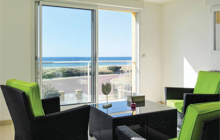 Appartement am Meer mit kostenlosem Parkplatz und Internet in Saint-Germain-sur-Ay, Coutances und Umgebung