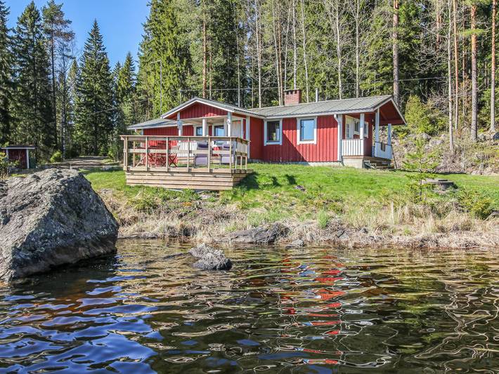 Ferienhaus für 5 Personen, mit Seeblick und Sauna, mit Haustier - 1