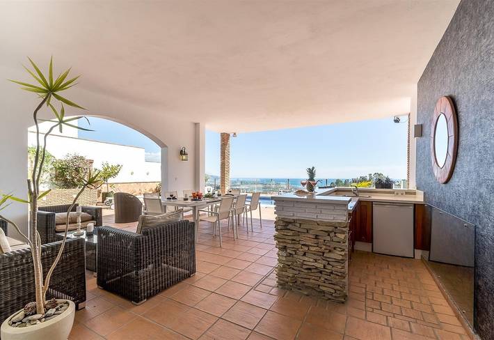 Villa 'Bosque Mar' mit Meerblick, WLAN und Klimaanlage in Monte de los Almendros, Salobreña