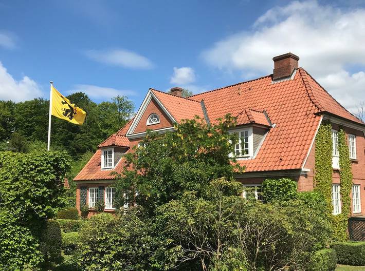 Ferienwohnung für 7 Personen, mit Garten und Ausblick in Güby
