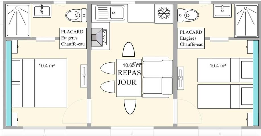Location de vacances pour 4 personnes, avec jardin et terrasse à Saint-Romans - 3