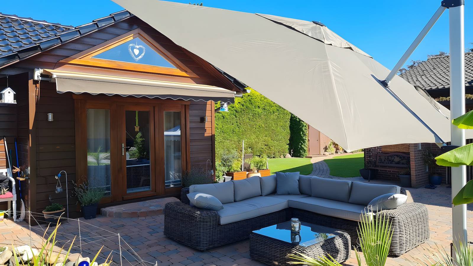 Ferienhaus „Ferienhaus-Burg“ mit privater Terrasse, Gemeinschaftsgarten und Wlan in Celle, Aller-Leine-Tal