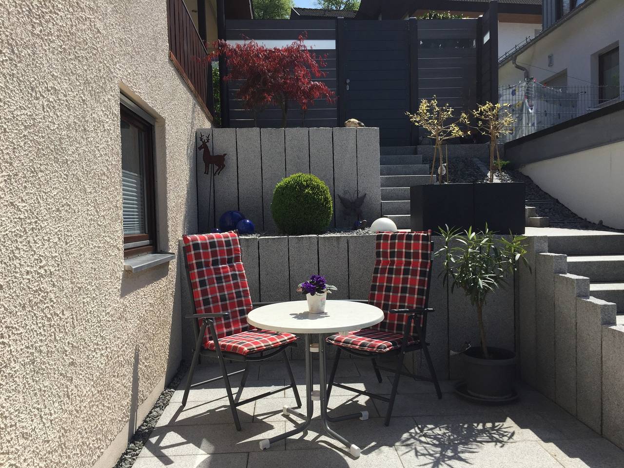 Ganze Ferienwohnung, Ferienwohnung Schäfer im Neuffenertal - Ferienwohnung, 30qm, 1 Schlafzimmer, Terrasse, max. 2 Personen in Frickenhausen-Linsenhofen, Frickenhausen