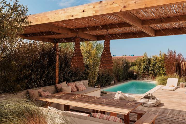 Villa pour 9 personnes, avec Balcon ainsi que Terrasse et Jardin à Comporta