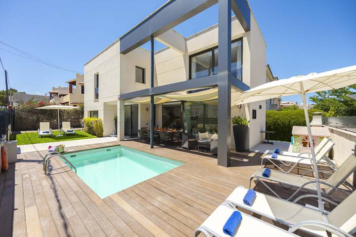 Luxus-Finca für 8 Personen, mit Terrasse und Garten in Can Picafort