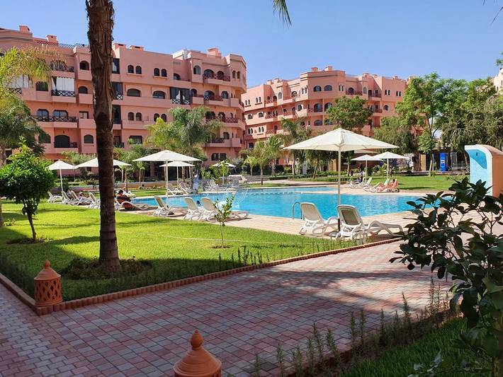 Appartement de vacances pour 7 personnes, avec terrasse et piscine à Marrakech