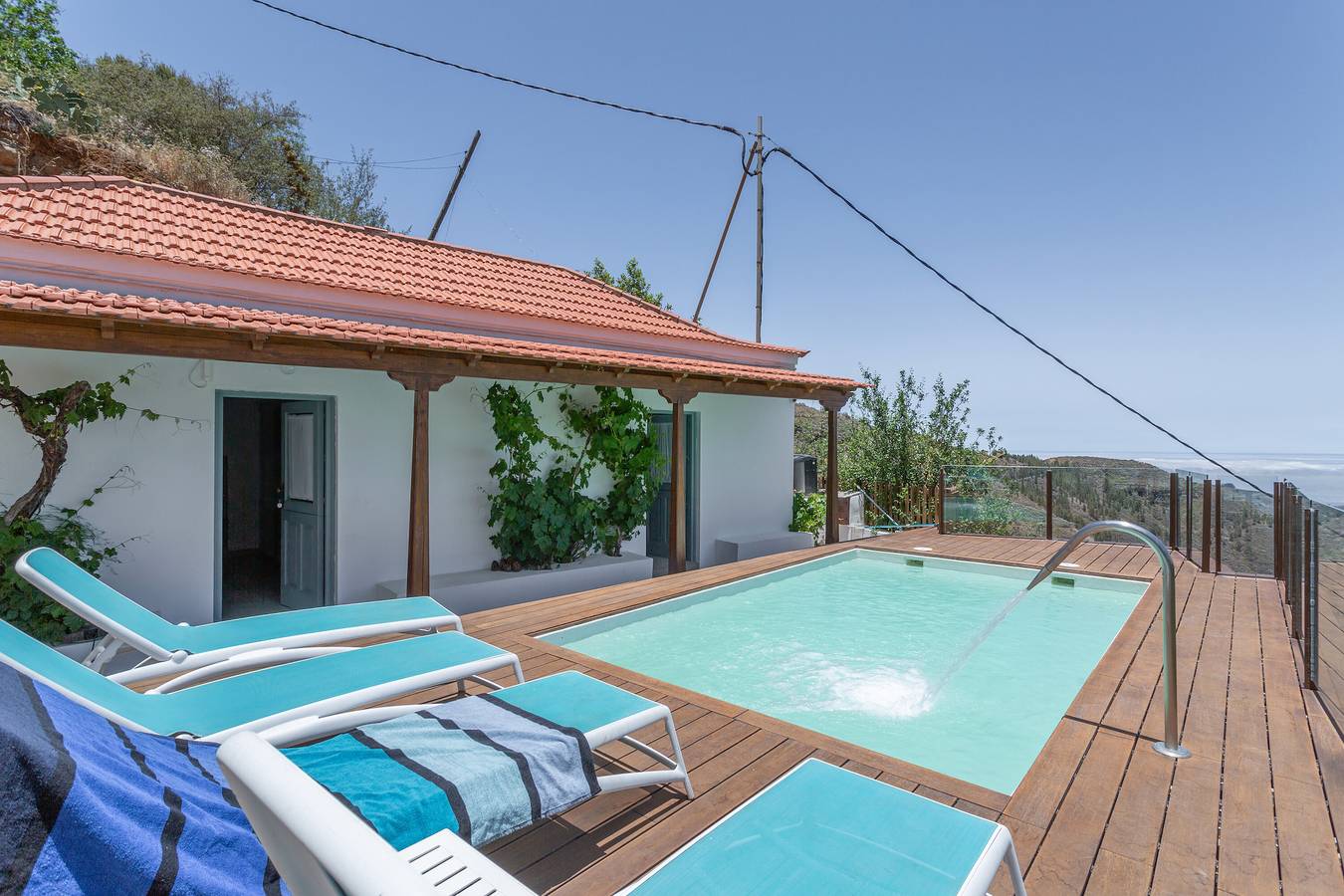 'Casa Mica' mit Bergblick, Wlan und Klimaanlage in Vega de San Mateo, Gran Canaria Nord