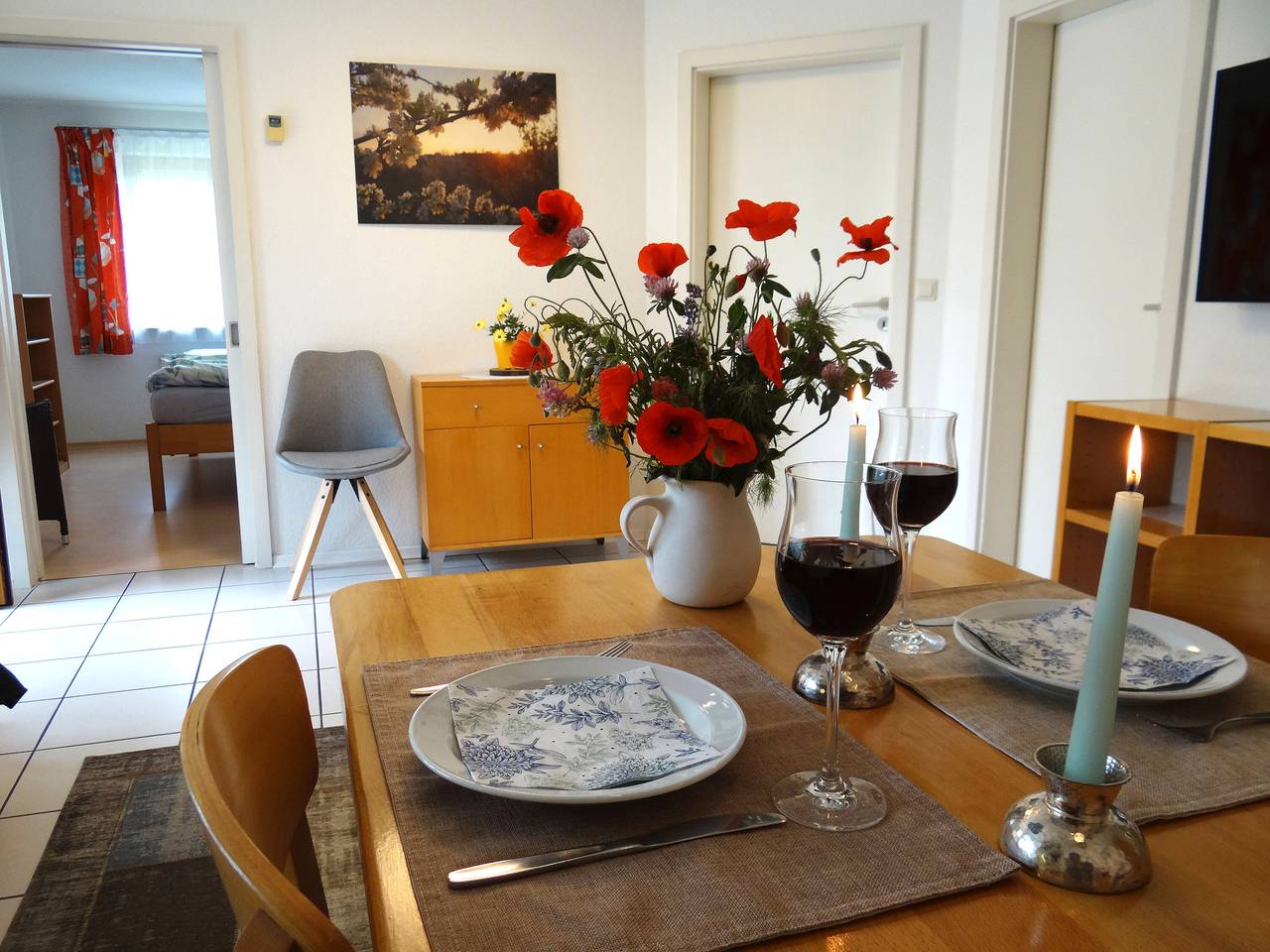 Entire apartment, Apartment '1, 55 sqm' with Mountain View, Wi-Fi and Air Conditioning in Waltershofen, Freiburg