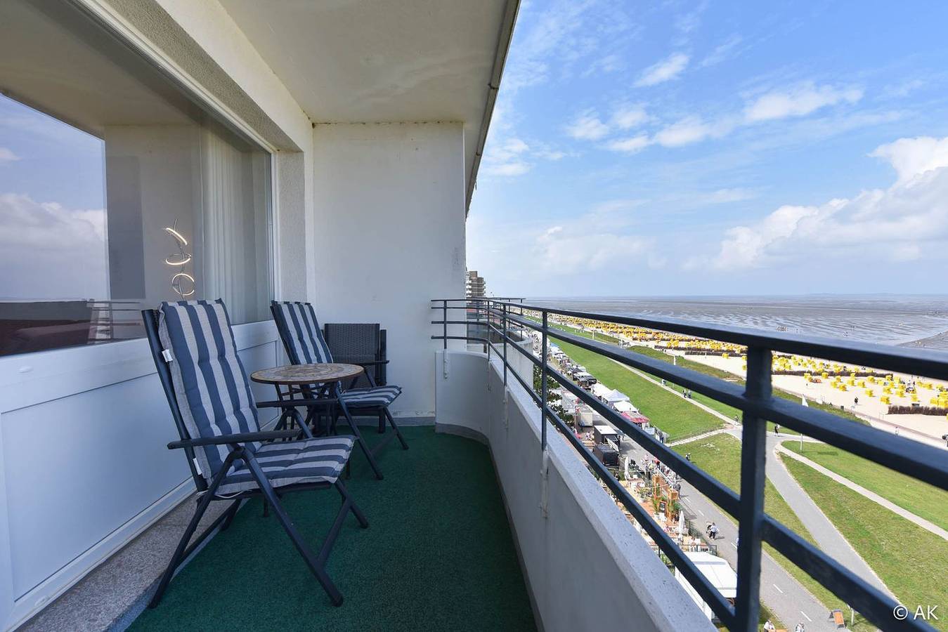 Appartement entier, Ferienwohnung Duhnen – Haus Pacific App. 81 mit Seesicht & Schwimmbad in Duhnen, Cuxhaven