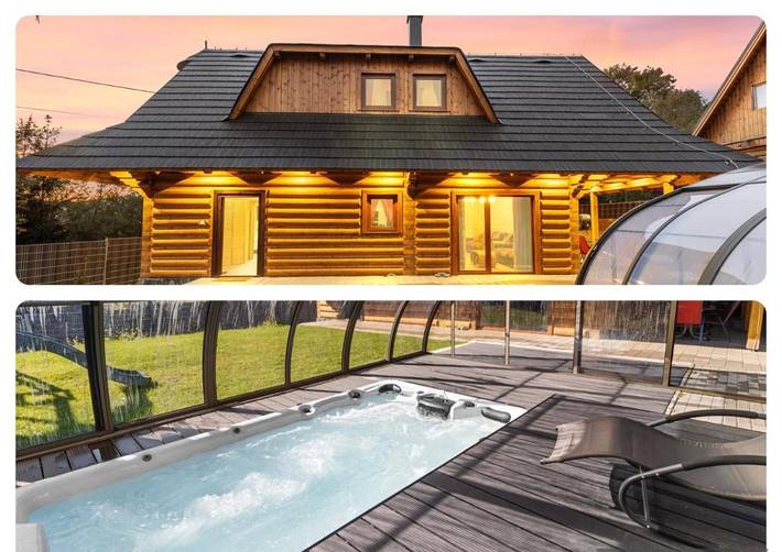 Chalet für 14 Personen, mit Whirlpool und Garten sowie Sauna und Pool in der Slowakei