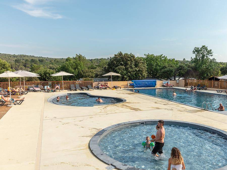 Camping Marvilla Parks - Les Gorges de Provence - Safarizelt 5 personen - Eco Lodge Zelt | 2 Schlafz. | 4/5 Pers. | Ohne Bad in Montagnac-Montpezat, Regionaler Naturpark Verdon