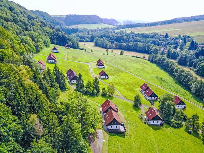 Ferienhaus für 8 Personen, mit Garten und Terrasse sowie Ausblick