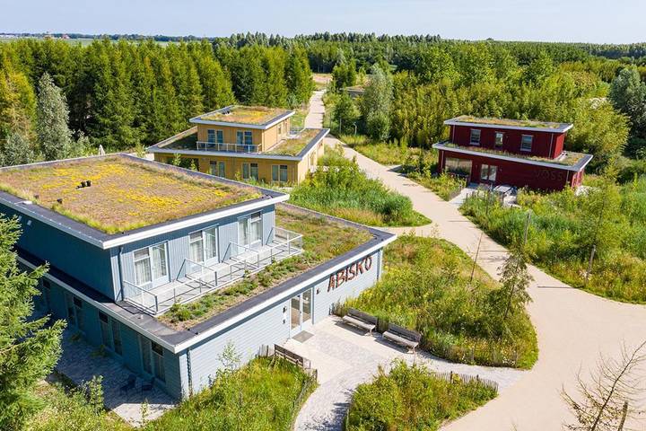 Camping voor 37 personen, with Balkon and Terras as well as Tuin and Uitzicht in het Nationaal Park Weerribben-Wieden