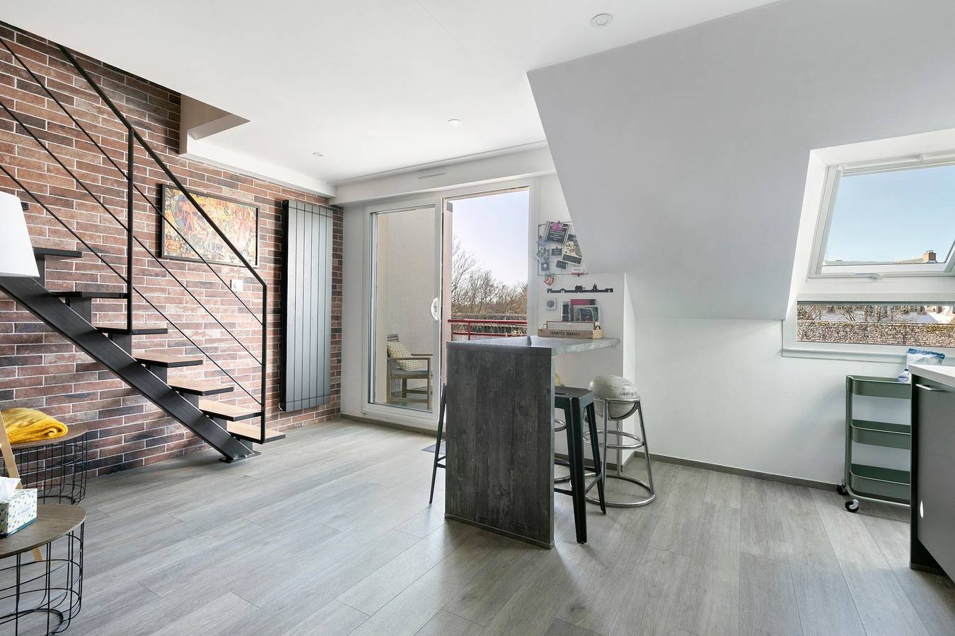 Ganze Wohnung, Appartement „Er Varech – Duplex mit Blick auf die Stadtmauer“, Balkon & Wlan in Guérande, Côte d'Amour