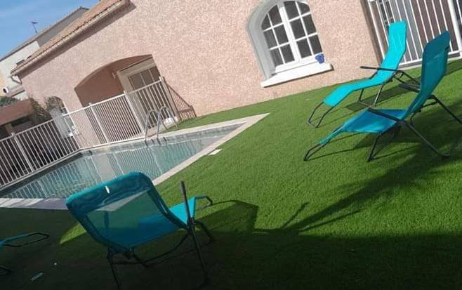 Villa pour 15 personnes, avec jacuzzi et jardin ainsi que terrasse et piscine, animaux acceptés à Valras-Plage - 3