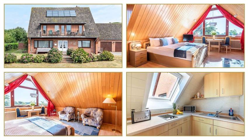 Ferienwohnung für 2 Personen, mit Garten und Ausblick in Utersum