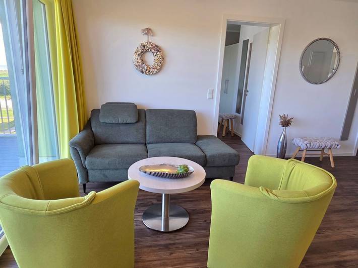Ferienwohnung für 2 Personen, mit Balkon und Ausblick in Schillig - 3