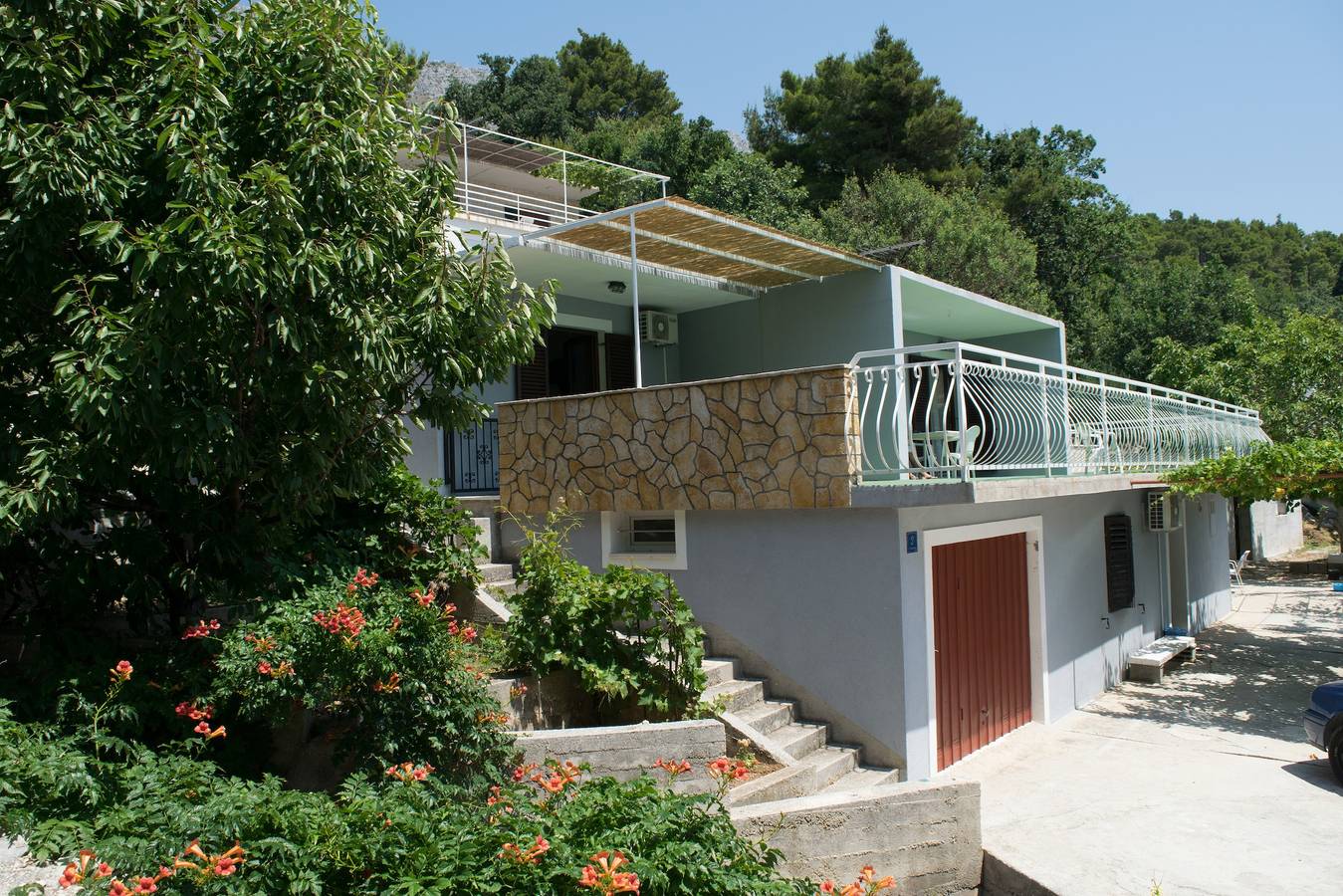 Ganze Wohnung, Studio Appartement mit Terrasse und Meerblick Lokva Rogoznica, Omis As-6005-a in Lokva Rogoznica, Omis-Riviera