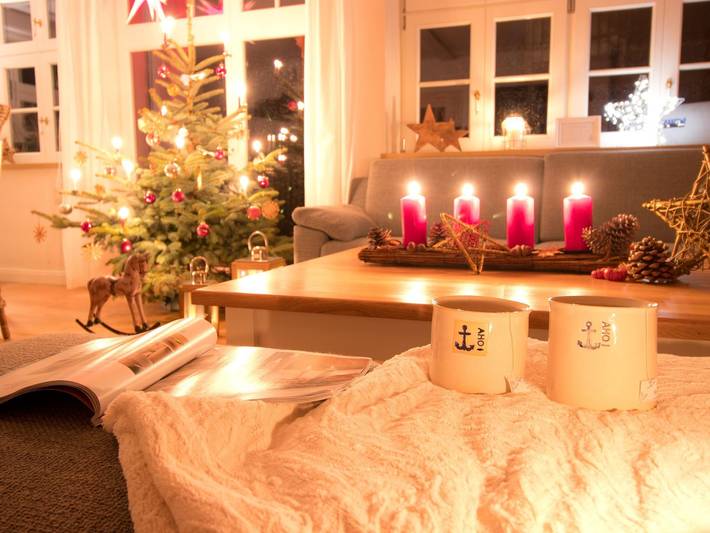 Luxus-Ferienhaus für 8 Personen, mit Balkon und Terrasse sowie Garten und Sauna in Born am Darß