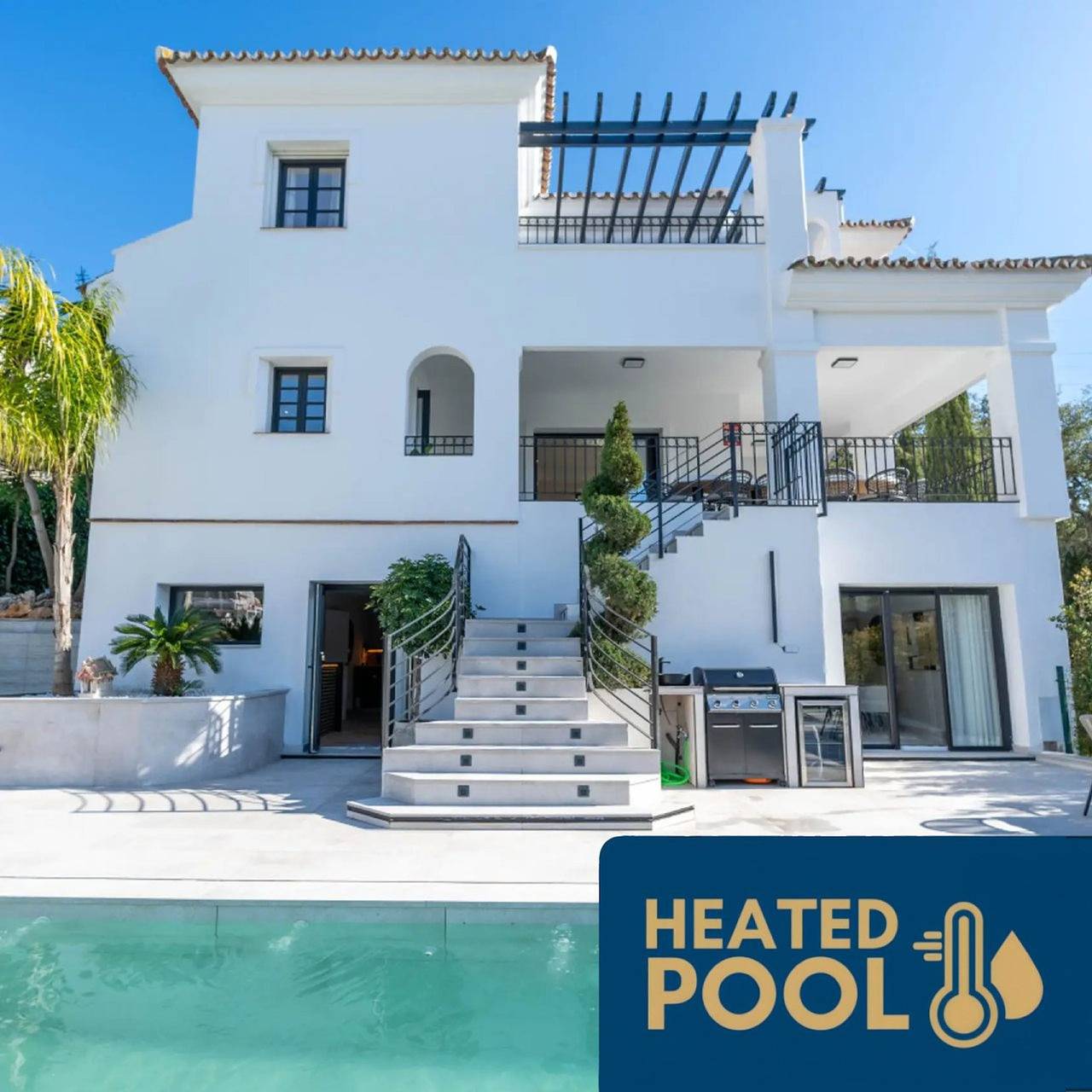 Luxury Villa|6 Bed|Sauna| Heated Pool|Gym|Hammam in Marbella Oost, Marbella
