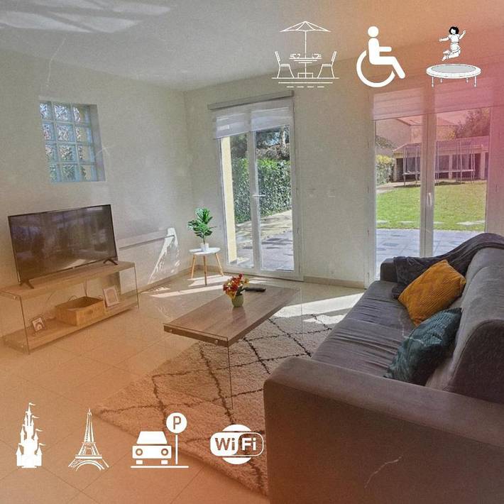 Gîte pour 4 personnes, avec terrasse et jardin à Vaires-sur-Marne